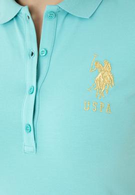 Kadın Su Yeşili Polo Yaka Örme Elbise - 50262696160