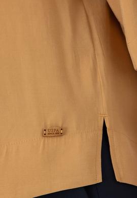 Kadın Camel Kısa Kollu Gömlek - 50263178002