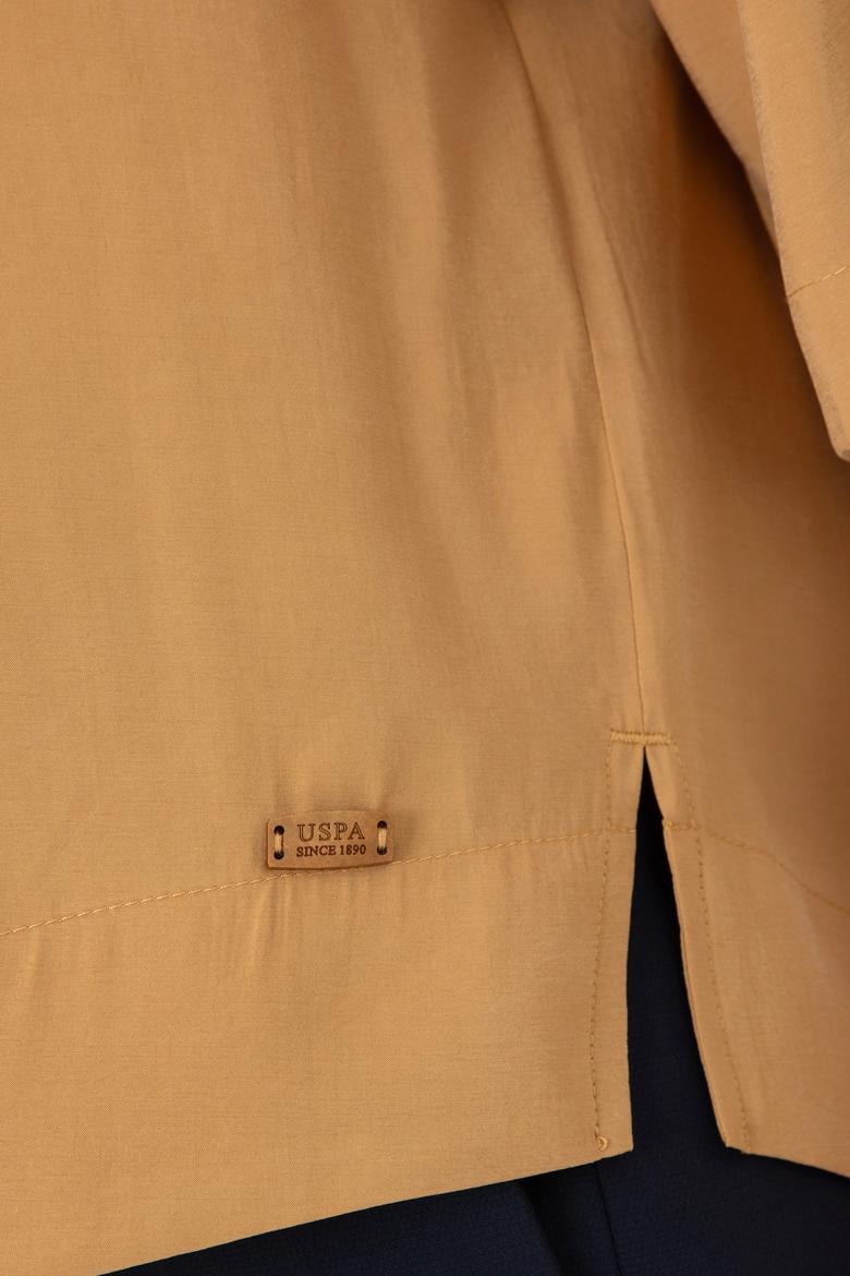 Kadın Camel Kısa Kollu Gömlek - 50263178002