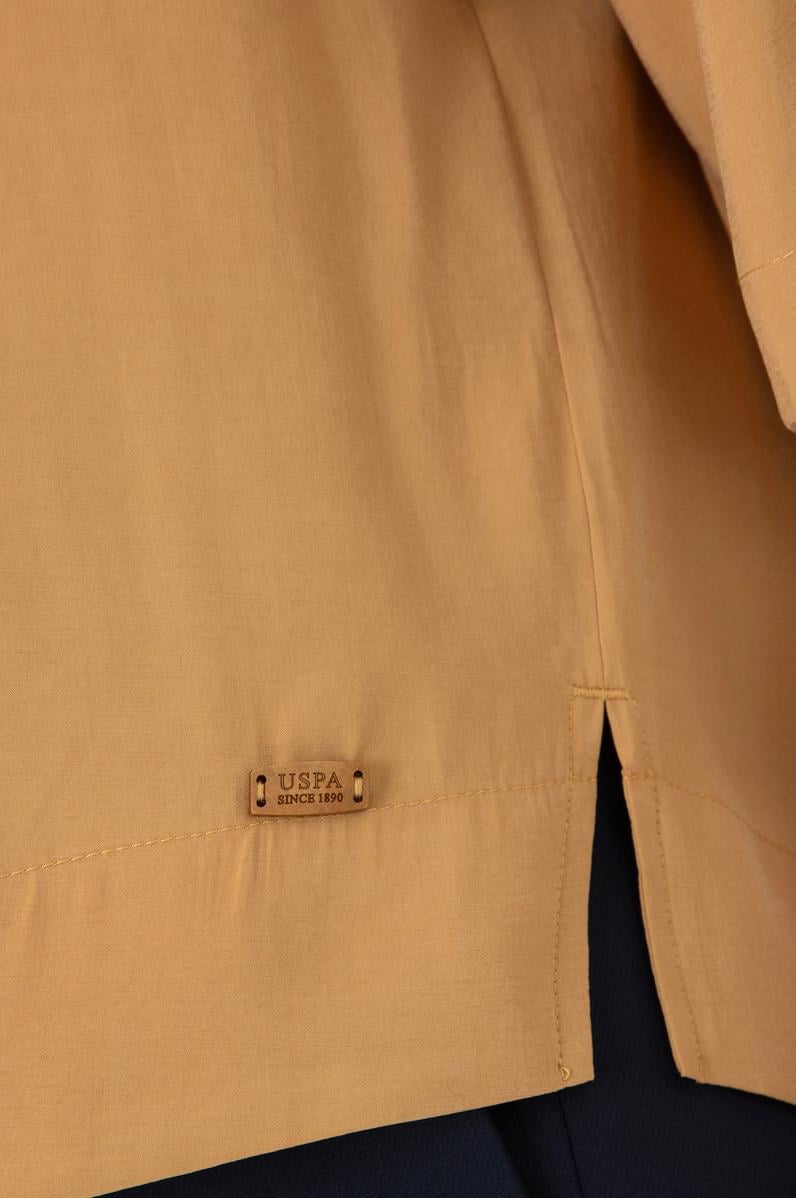 Kadın Camel Kısa Kollu Gömlek