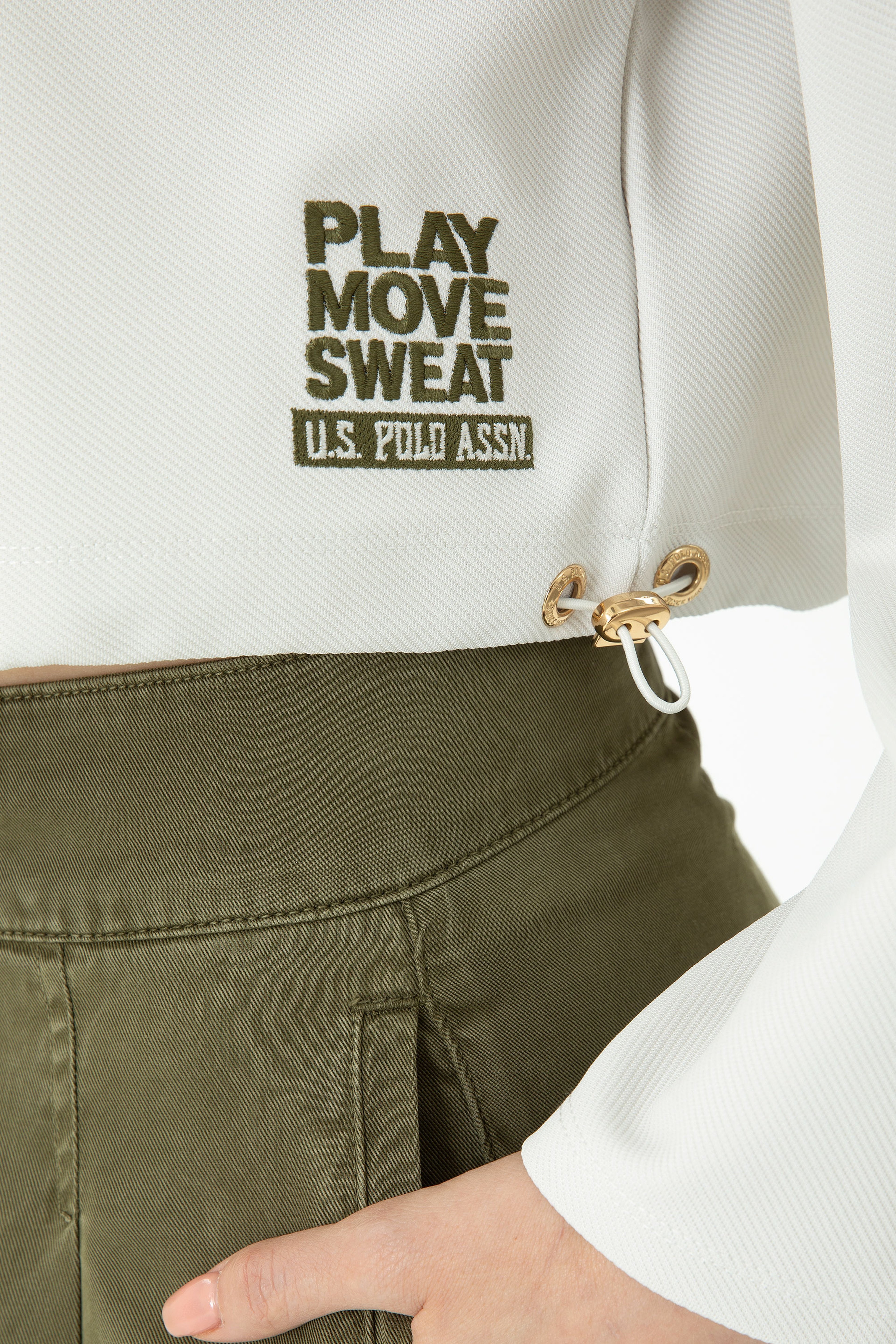 Kadın Taş Bisiklet Yaka Sweatshirt - Image 7