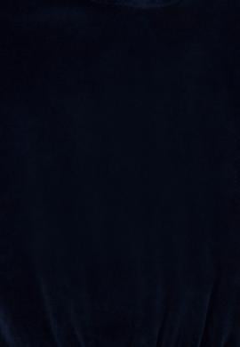 Kız Çocuk Lacivert Kapüşonlu Kadife Sweatshirt - 50272420021