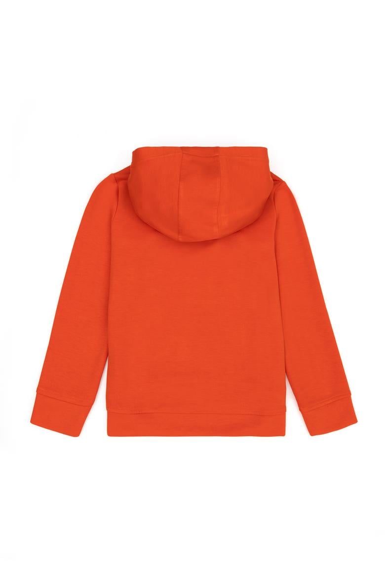 Kız Çocuk Turuncu Kapüşonlu Sweatshirt - 50272434033