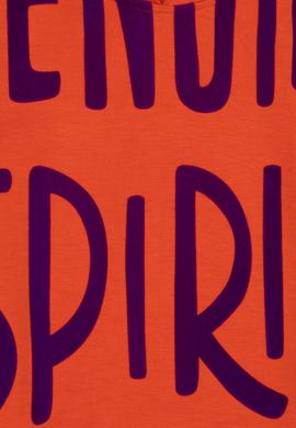 Kız Çocuk Turuncu Kapüşonlu Sweatshirt - 50272434033