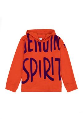 Kız Çocuk Turuncu Kapüşonlu Sweatshirt - 50272434033