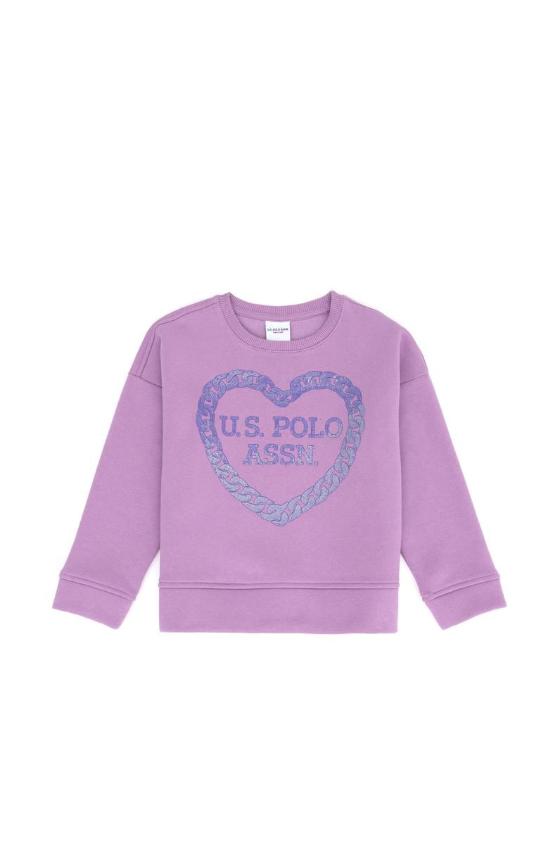 Kız Çocuk Lila Sweatshirt