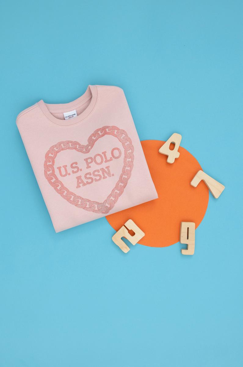 Kız Çocuk Toz Pembe Sweatshirt