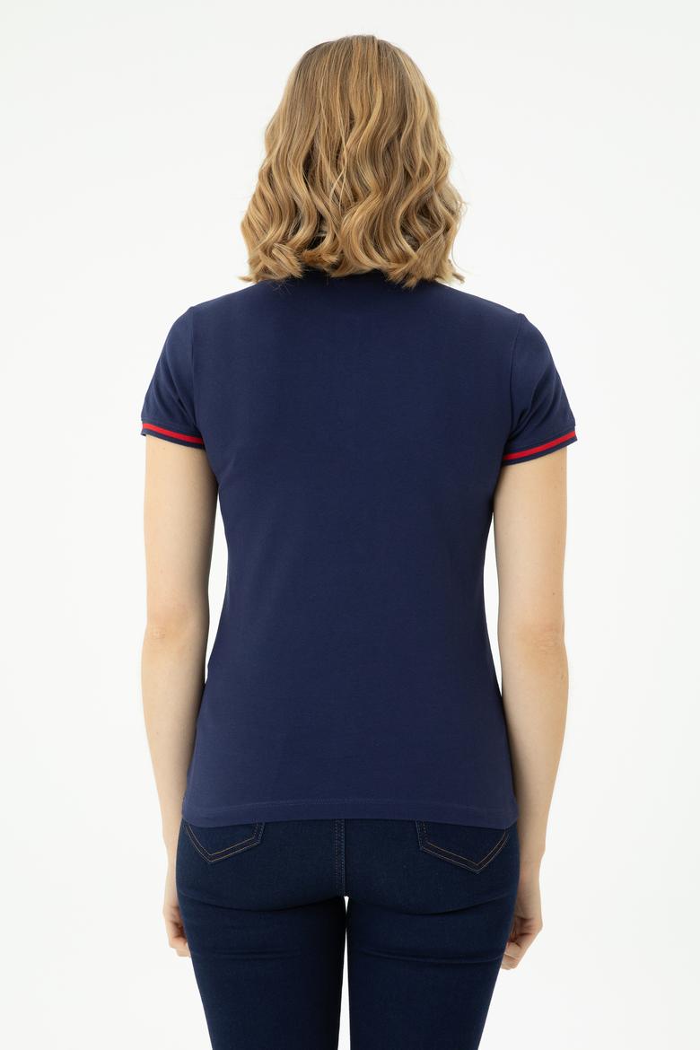 Kadın Lacivert Tişört - 50262671009