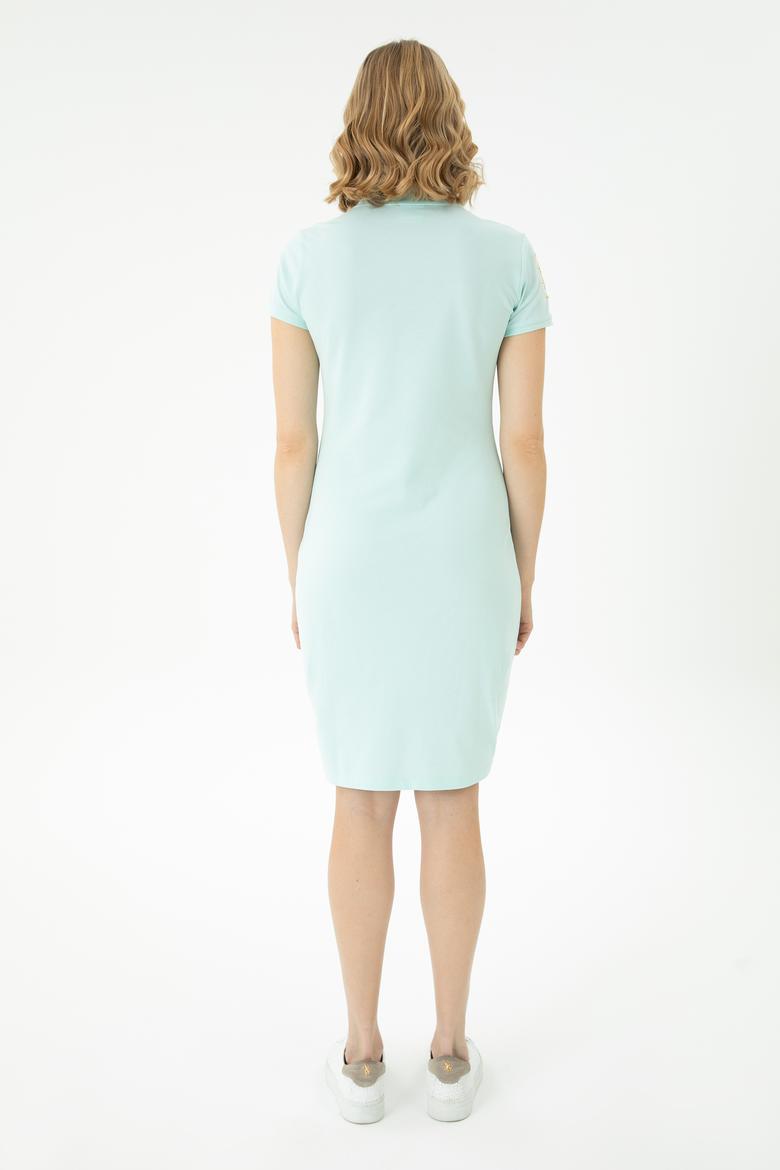 Kadın Su Yeşili Örme Elbise - 50262697195