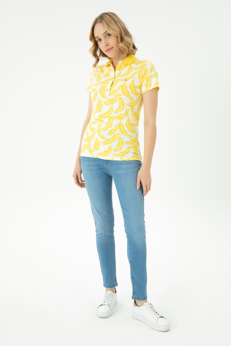 Kadın Sarı Tişört - 50262956046