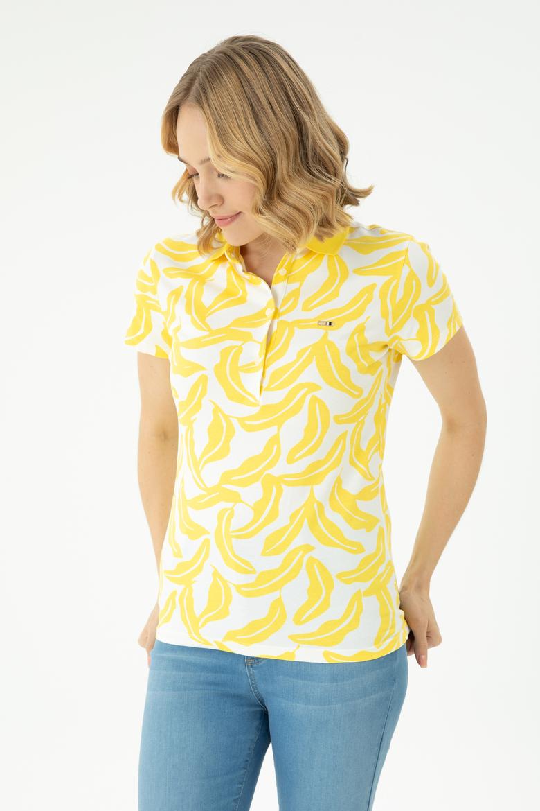 Kadın Sarı Tişört - 50262956046