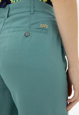 Kadın Mint Dokuma Şort - 50263224012