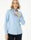 Kadın Mavi Uzun Kollu Basic Gömlek