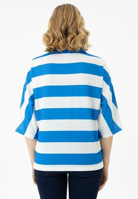 Kadın Saks Polo Yaka Tişört - 50262556018