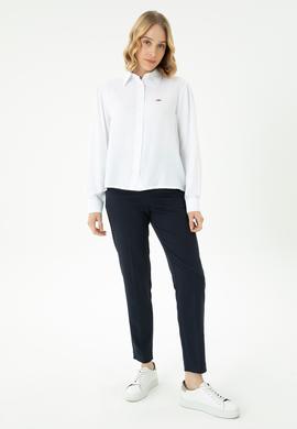 Kadın Beyaz Uzun Kollu Gömlek - 50264173002