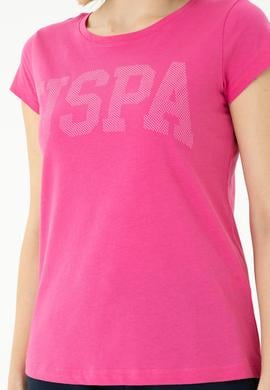 Kadın Fuşya Basic Bisiklet Yaka Tişört - 50262670130