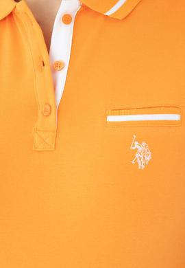 Kadın Turuncu Polo Yaka Tişört - 50262671028