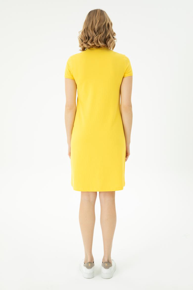 Kadın Sarı Örme Elbise - 50262672172