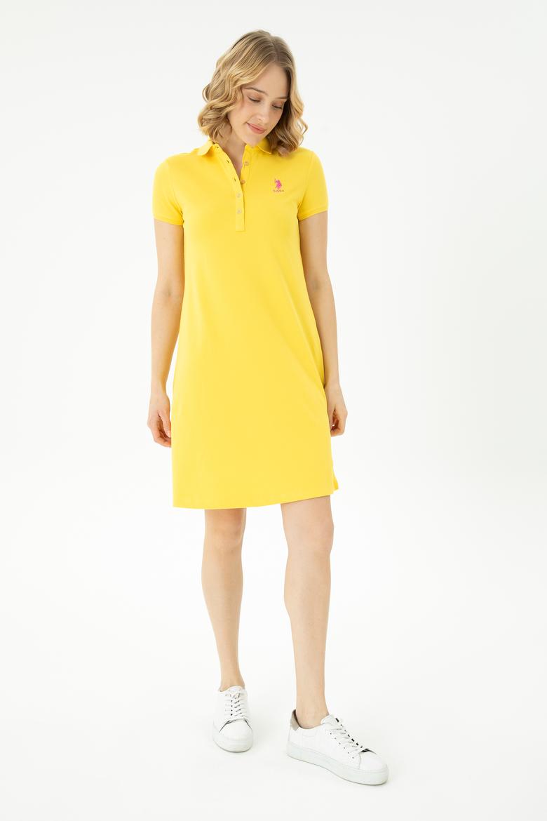 Kadın Sarı Örme Elbise - 50262672172