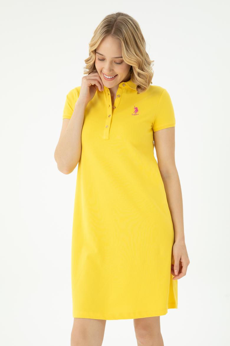 Kadın Sarı Örme Elbise - 50262672172