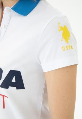 Kadın Beyaz Polo Yaka Mini Boy Örme Elbise - 50263970026