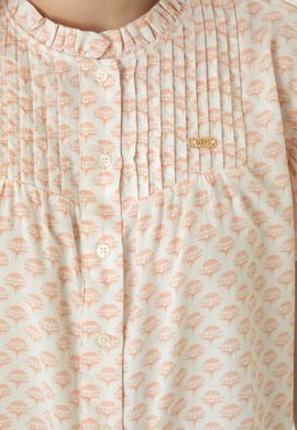 Kadın Ekru Kısa Kollu Gömlek - 50264207019