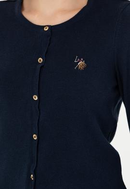 Kadın Lacivert Basic Triko Hırka - 50269008027