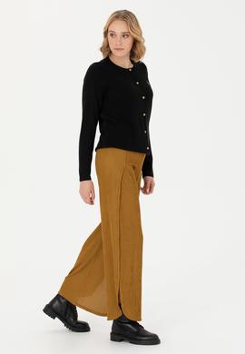 Kadın Siyah Basic Triko Hırka - 50269008034