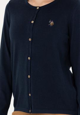 Kadın Lacivert Basic Triko Hırka - 50276610008