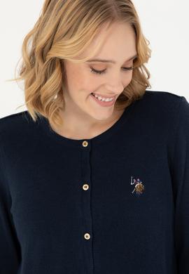 Kadın Lacivert Basic Triko Hırka - 50276610008