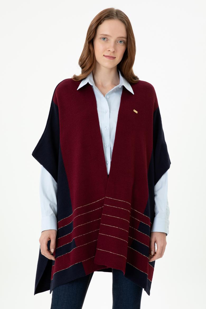 Kadın Lacivert Triko Panço - 50272074001