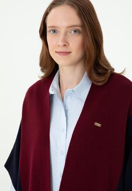 Kadın Lacivert Triko Panço - 50272074001