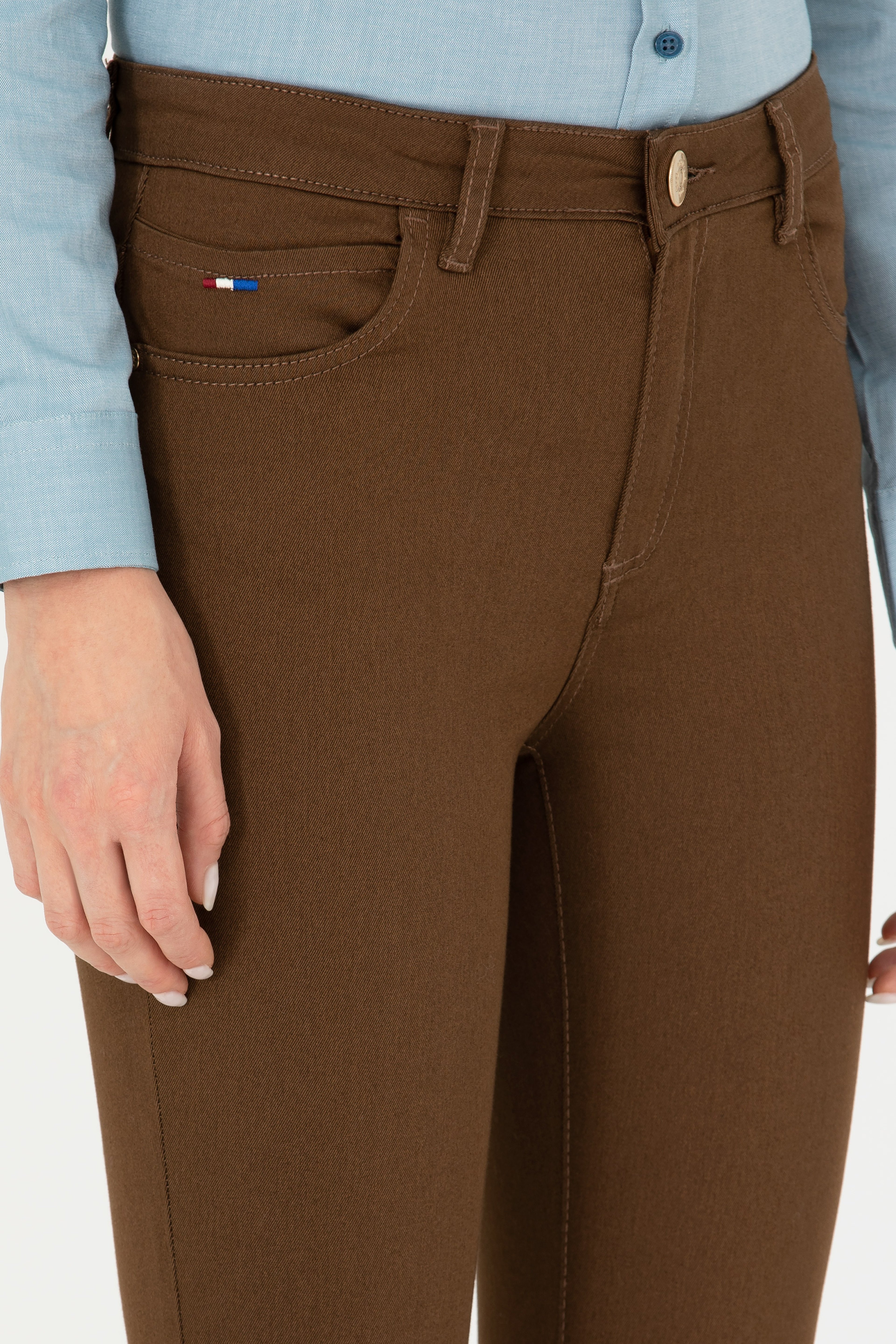 Kadın Koyu Camel Pantolon