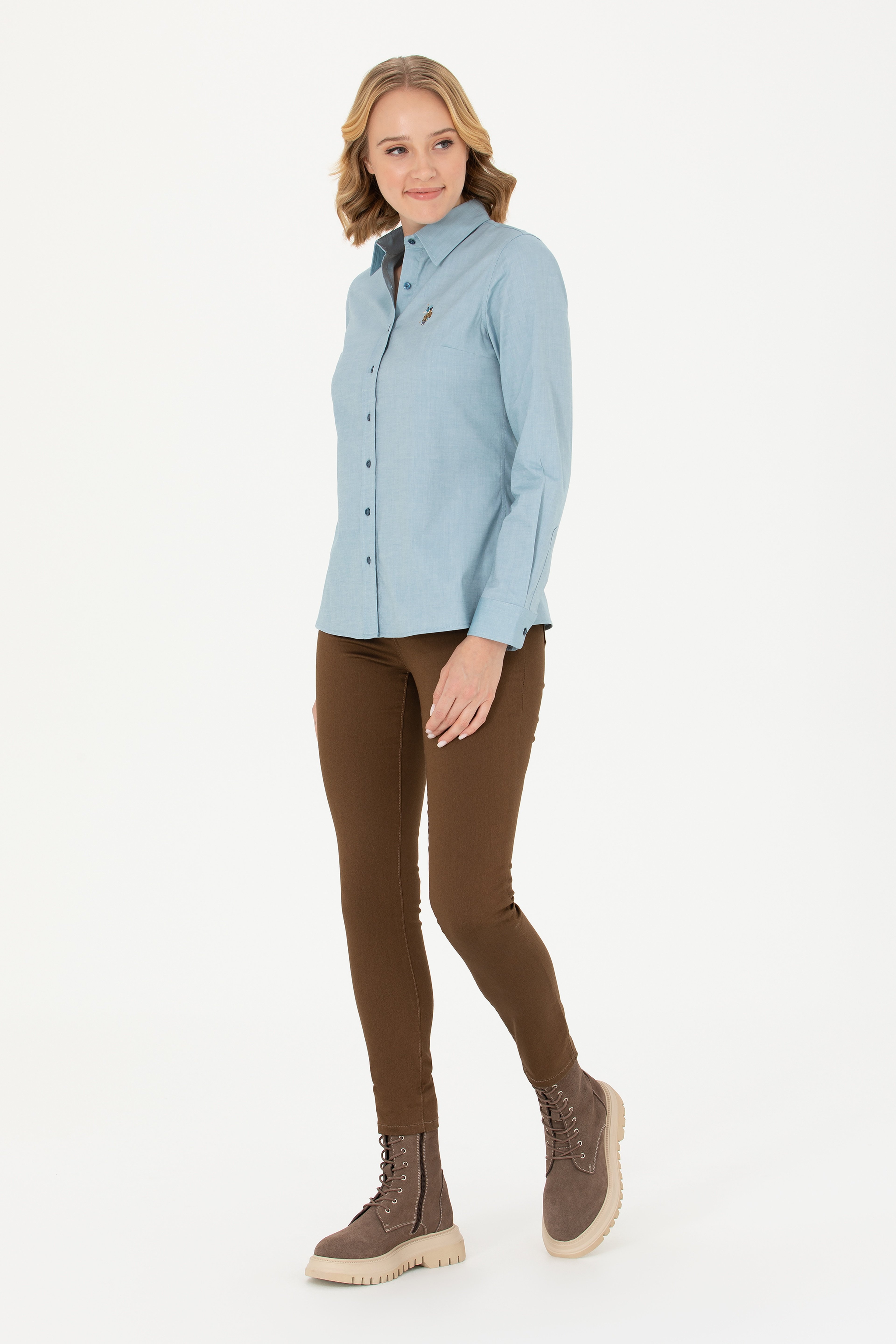 Kadın Koyu Camel Pantolon - Image 1