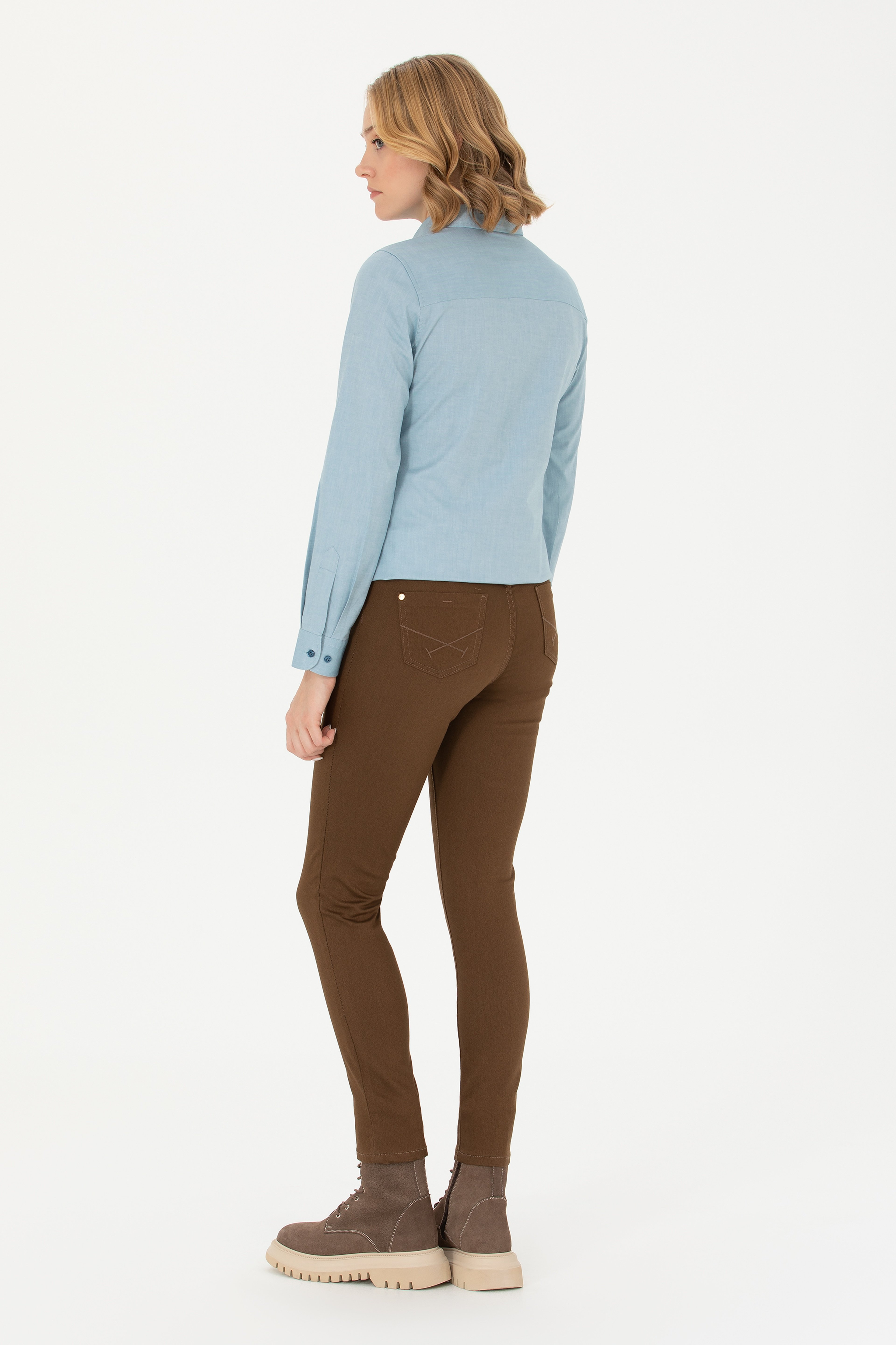 Kadın Koyu Camel Pantolon - Image 4