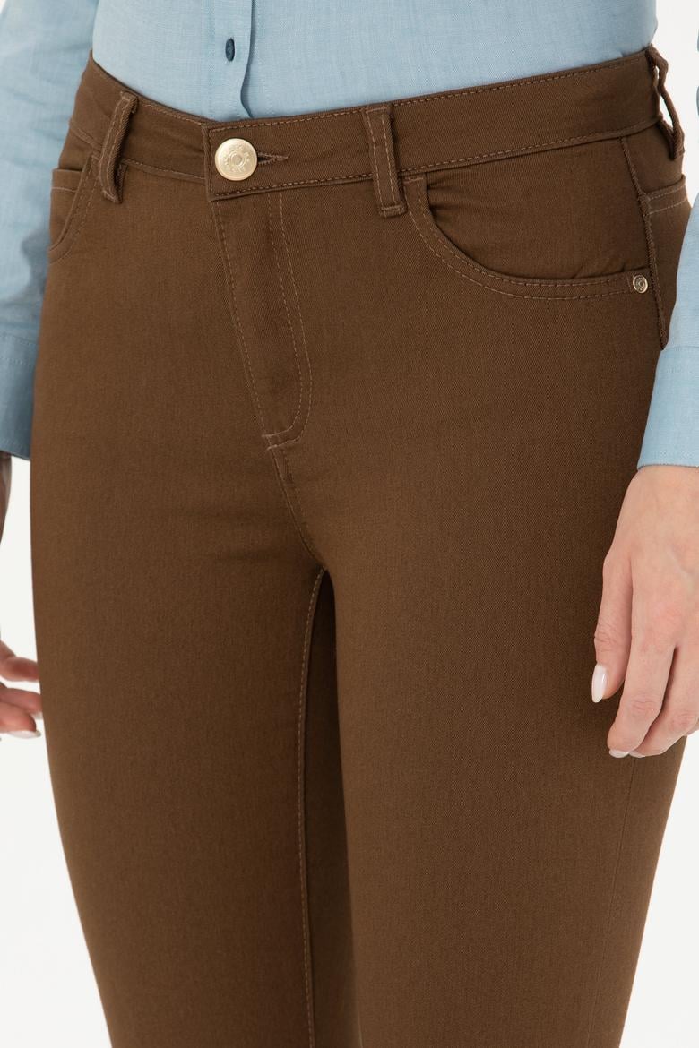Kadın Koyu Camel Pantolon - 50271910051