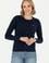 Kadın Lacivert Basic Triko Hırka