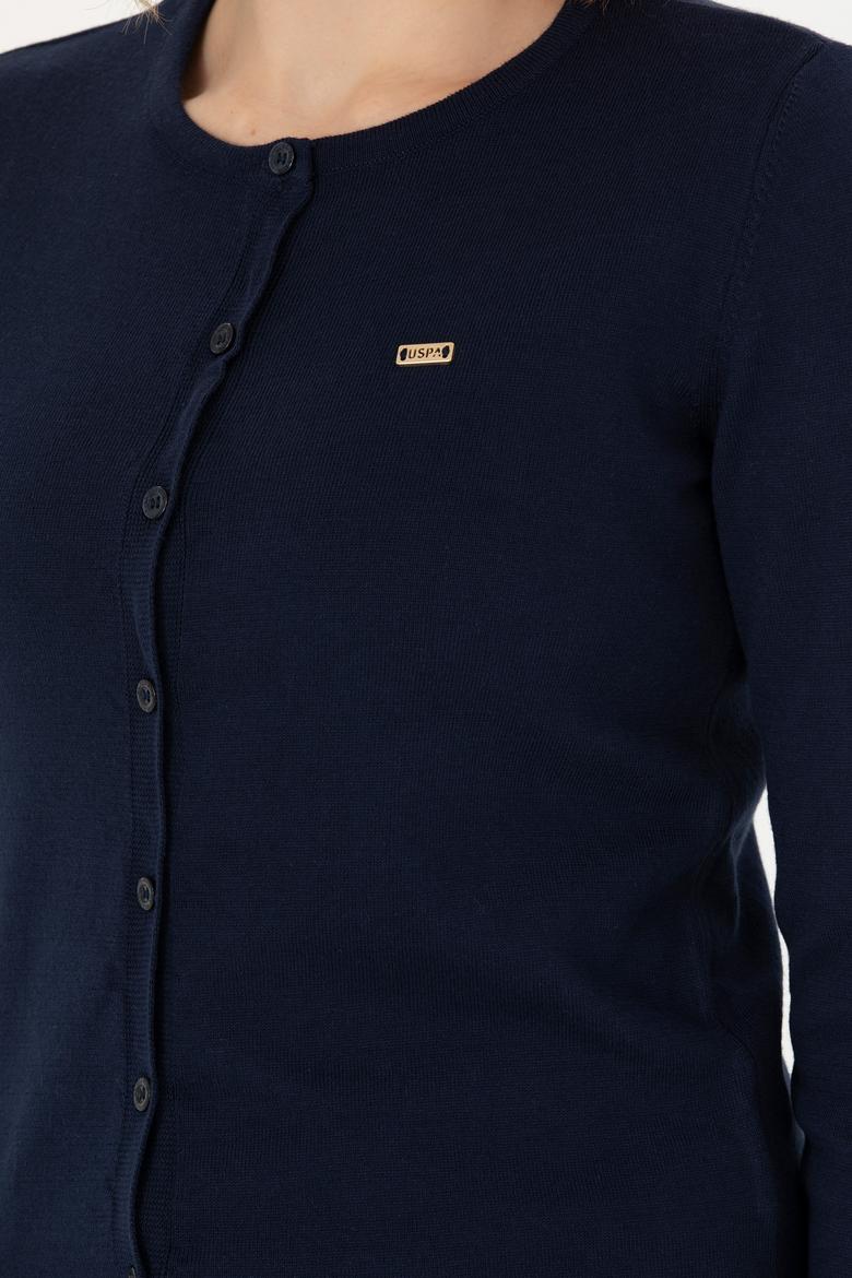 Kadın Lacivert Basic Triko Hırka - 50269011017