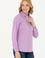 Kadın Lila Uzun Kollu Basic Gömlek