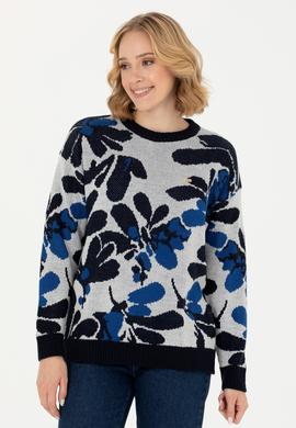 Kadın Krem Bisiklet Yaka Kazak - 50272036013