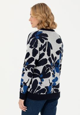 Kadın Krem Bisiklet Yaka Kazak - 50272036013