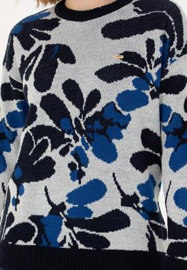 Kadın Krem Bisiklet Yaka Kazak - 50272036013