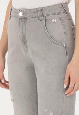 Kadın Gri Jean Pantolon - 50272277012