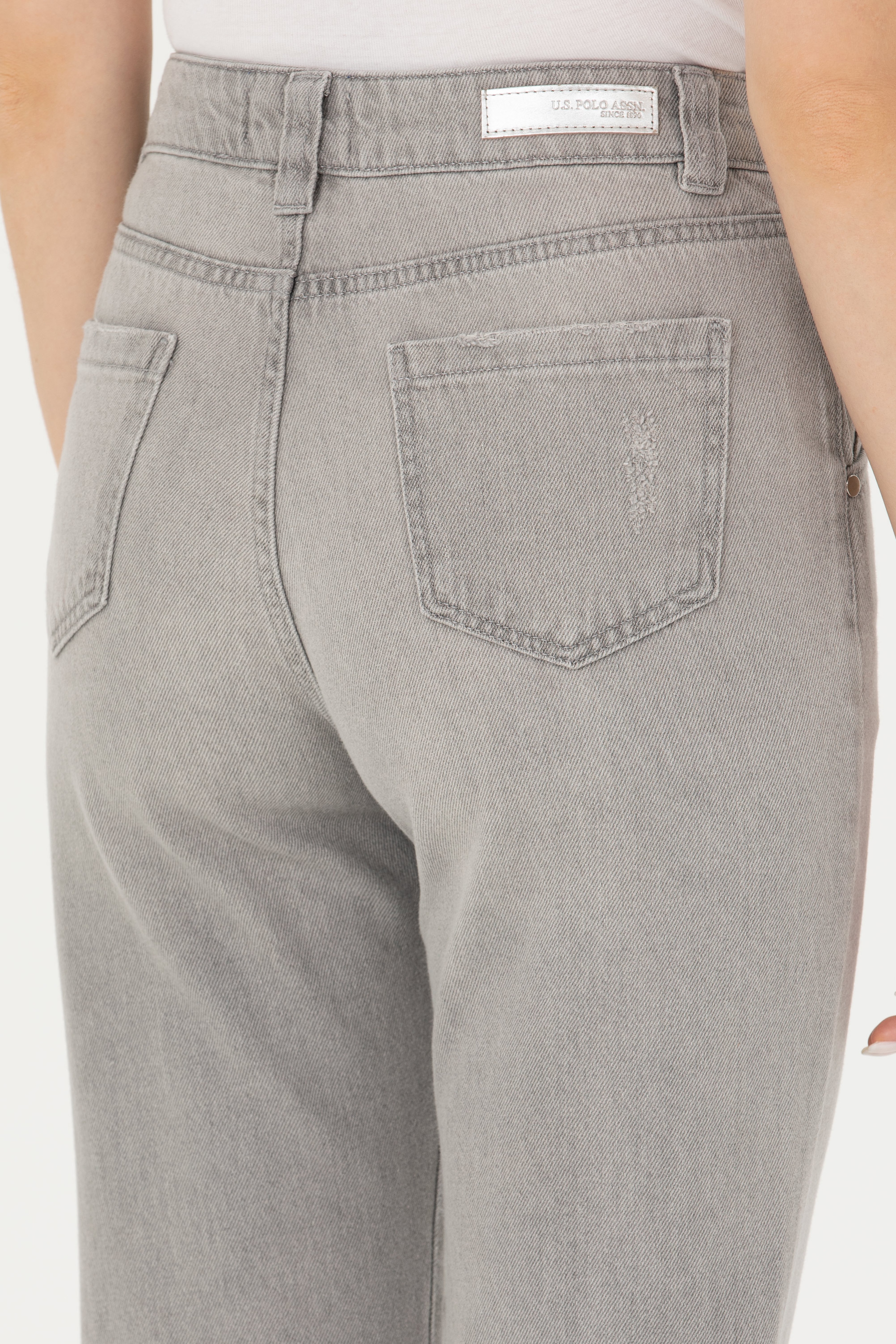 Kadın Gri Jean Pantolon - Image 7