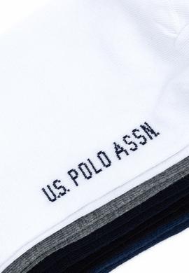 Erkek 5'li Gri Melanj Patik Çorap - 50258173006