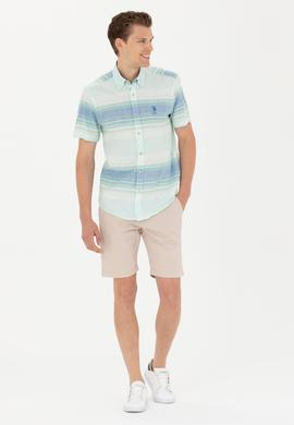 Erkek Saks Kısa Kollu Gömlek - 50263825033