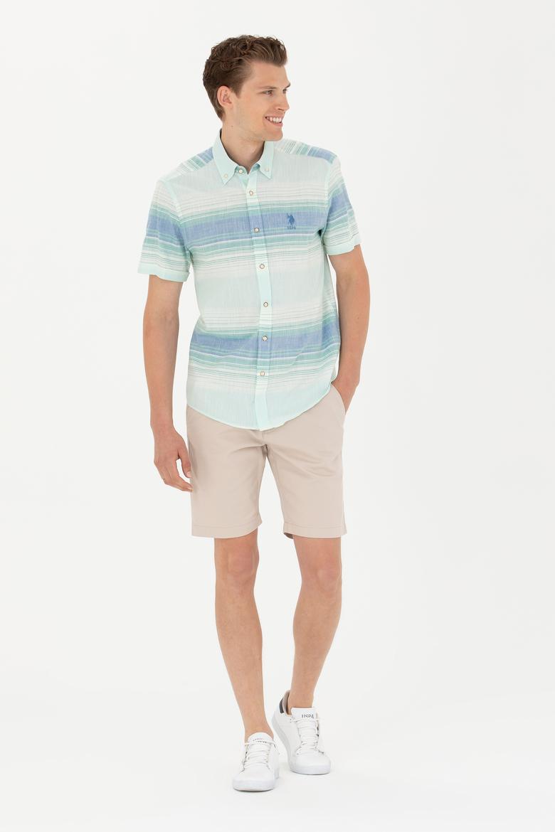 Erkek Saks Kısa Kollu Gömlek - 50263825033