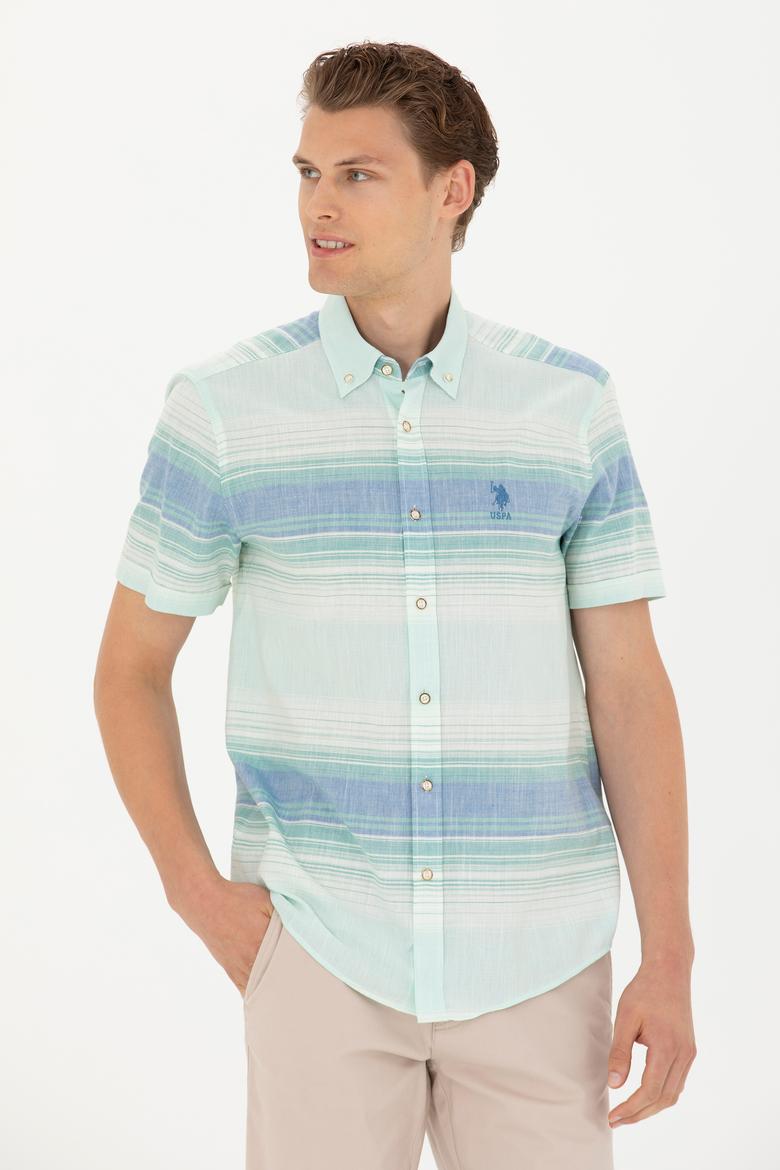 Erkek Saks Kısa Kollu Gömlek - 50263825033