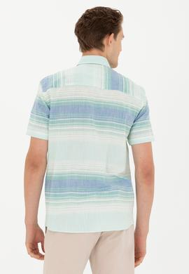 Erkek Saks Kısa Kollu Gömlek - 50263825033