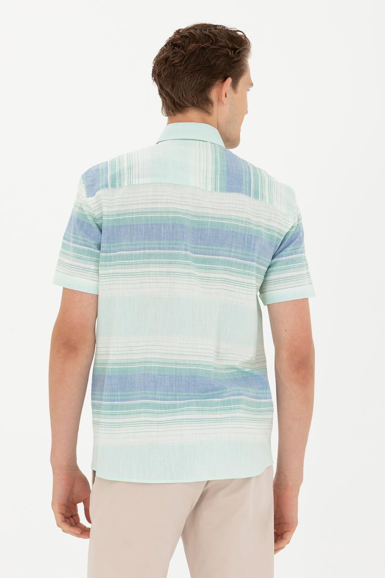 Erkek Saks Kısa Kollu Gömlek - 50263825033